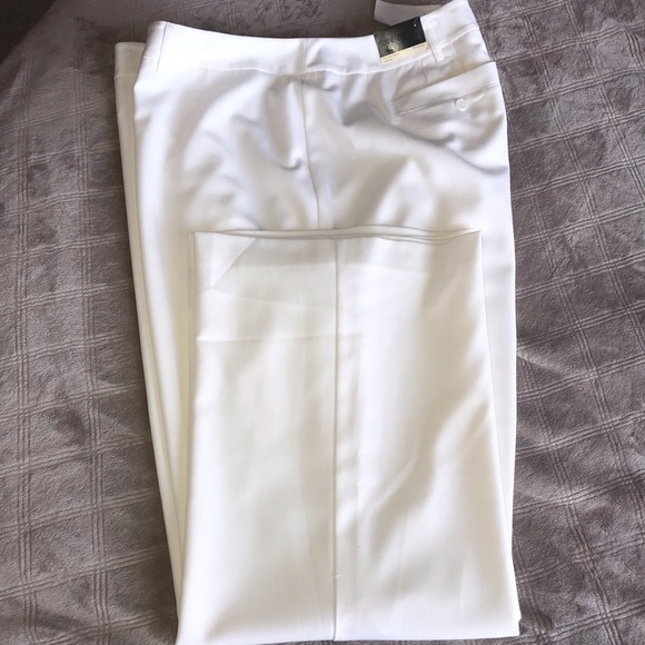 plus size winter white pants